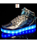 lights up led luminous casual high glowing women & men shoes