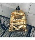 Unisex Bags PU(Polyurethane) Backpack Zipper Gold / Silver / Gray