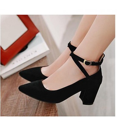 Women's Shoes PU(Polyurethane) Spring / Fall Comfort / Basic Pump Heels 