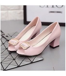 Women's Shoes Leatherette Summer Basic Pump Heels 