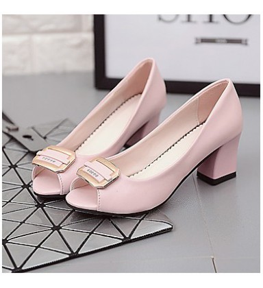 Women's Shoes Leatherette Summer Basic Pump Heels 