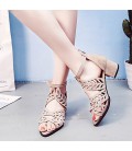 Women's Shoes Suede Summer Comfort Sandals Walking Shoes Chunky 