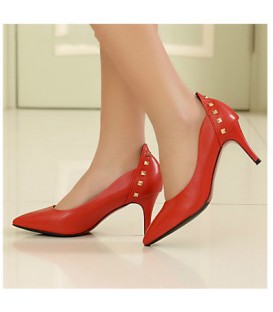 Women's Shoes Leather Spring & Summer Comfort Heels