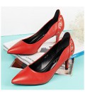 Women's Shoes Leather Spring & Summer Comfort Heels