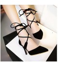 Women's Shoes Nubuck leather Summer Ankle Strap Heels