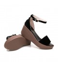 Women's Shoes Suede Summer Comfort Sandals Wedge Heel Round Toe 