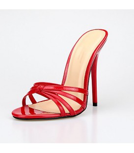Unisex Shoes PU(Polyurethane) Summer Sandals Stiletto Heel 