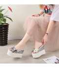 Women's Shoes Linen Summer Slingback Sandals Walking Shoes