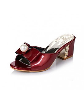 Women's Shoes Patent Leather Spring / Summer Comfort Sandals