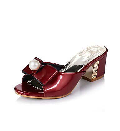 Women's Shoes Patent Leather Spring / Summer Comfort Sandals