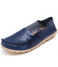Ballet Summer Cut Out Women Genuine Leather Shoes