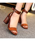 Women's Shoes Leather Spring / Summer Slingback Sandals