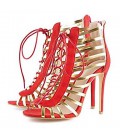 Women's Shoes Fleece Spring / Summer / Fall Sandals Stiletto Heel Peep