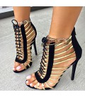 Women's Shoes Fleece Spring / Summer / Fall Sandals Stiletto Heel Peep