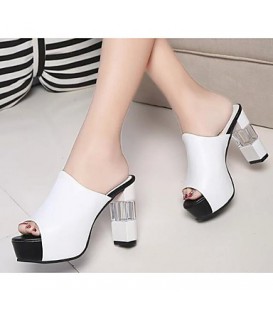 Women's Shoes PU(Polyurethane) Summer Comfort / Basic Pump Sandals 