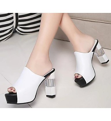 Women's Shoes PU(Polyurethane) Summer Comfort / Basic Pump Sandals 