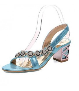 Women's Shoes Glitter / Customized Materials / Leatherette Sandals
