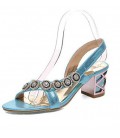 Women's Shoes Glitter / Customized Materials / Leatherette Spring / Summer / Fall Comfort / Novelty Sandals